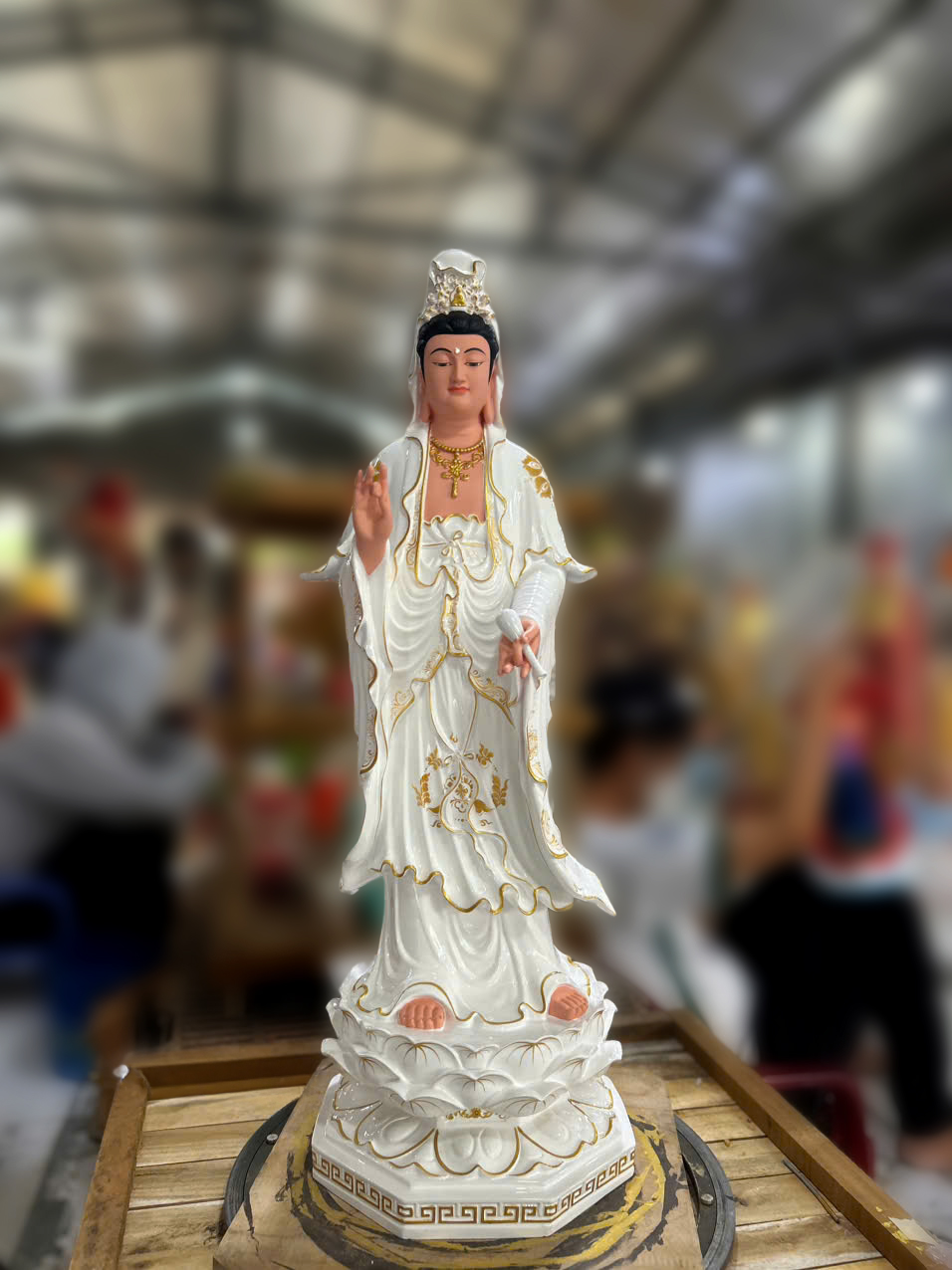 Tôn tượng Quan Âm cao 50-70-80-100-165cm